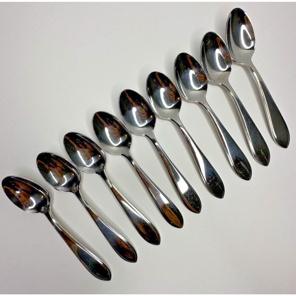 Northland Korea Stainless Flatware Glossy Replacement 9 PC‎ Teaspoon Set